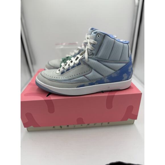NIKE Air Jordan 2 Retro SP J Balvin Celestine Blue 2022 DQ7691-419 Size 10 bs906 - Picture 2 of 8